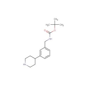 tert-butyl 3-(piperidin-4-yl)benzylcarbamate
