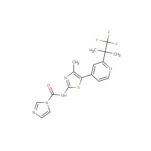 N-(4-methyl-5-(2-(1,1,1-trifluoro-2-methylpropan-2-yl)pyridin-4-yl)thiazol-2-yl)-1H-imidazole-1-carboxamide