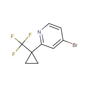 4-bromo-2-(1-(trifluoromethyl)cyclopropyl)pyridine