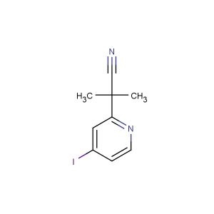 2-(4-iodopyridin-2-yl)-2-methylpropanenitrile