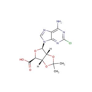 (3aS,4S,6R,6aR)-6-(6-amino-2-chloro-9H-purin-9-yl)-2,2-dimethyltetrahydrofuro[3,4-d][1,3]dioxole-4-carboxylic acid