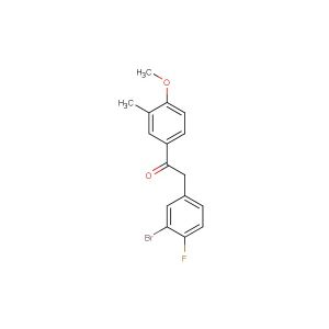 2-(3-bromo-4-fluorophenyl)-1-(4-methoxy-3-methylphenyl)ethanone