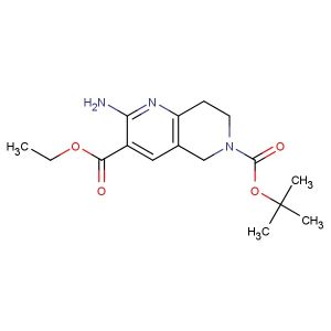 6-tert-butyl 3-ethyl 2-amino-7,8-dihydro-1,6-naphthyridine-3,6(5H)-dicarboxylate
