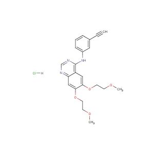 Erlotinib Hydrochloride  (Synonyms: CP-358774 hydrochloride; NSC 718781 hydrochloride; OSI-774 hydrochloride)