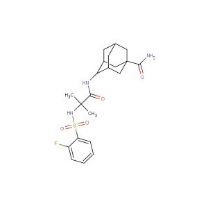 N-[1-(5-carbamoyladamantan-2-ylamino)-1-oxo-2-methyl-2-propanyl]-2-fluorobenzenesulfonamid