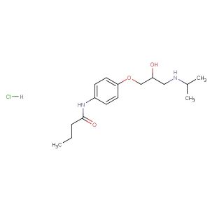 N-(4-(2-hydroxy-3-(isopropylamino)propoxy)phenyl)butyramide hydrochloride
