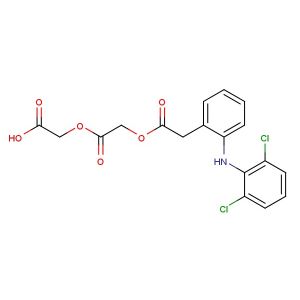 2-(2-(2-(2-(2,6-dichlorophenylamino)phenyl)acetoxy)acetoxy)acetic acid