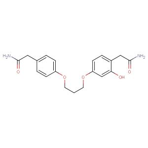 2-(4-(3-(4-(2-amino-2-oxoethyl)-3-hydroxyphenoxy)propoxy)phenyl)acetamide