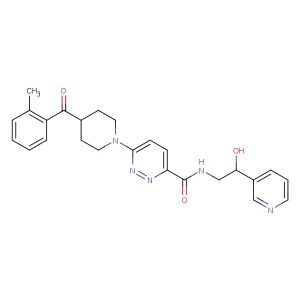 N-(2-hydroxy-2-(pyridin-3-yl)ethyl)-6-(4-(2-methylbenzoyl)piperidin-1-yl)pyridazine-3-carboxamide