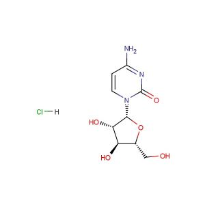 Cytarabine hydrochloride (Synonyms: Cytosine beta-D-arabinofuranoside hydrochloride; Cytosine Arabinoside hydrochloride; Ara-C hydrochloride)