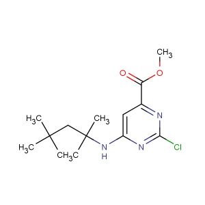 methyl 2-chloro-6-(2,4,4-trimethylpentan-2-ylamino)pyrimidine-4-carboxylate