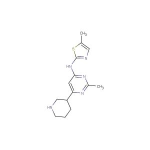 5-methyl-N-(2-methyl-6-(piperidin-3-yl)pyrimidin-4-yl)thiazol-2-amine