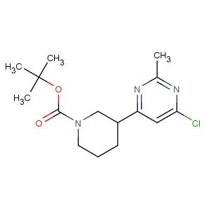 tert-butyl 3-(6-chloro-2-methylpyrimidin-4-yl)piperidine-1-carboxylate