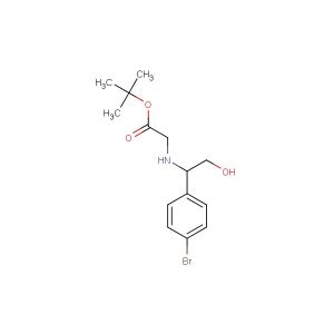 tert-butyl 2-(1-(4-bromophenyl)-2-hydroxyethylamino)acetate