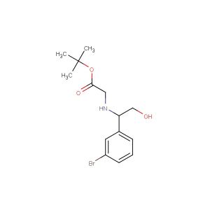 tert-butyl 2-(1-(3-bromophenyl)-2-hydroxyethylamino)acetate