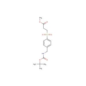 methyl 3-(4-((tert-butoxycarbonylamino)methyl)phenylsulfonyl)propanoate