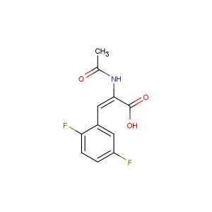 (E)-2-acetamido-3-(2,5-difluorophenyl)acrylic acid