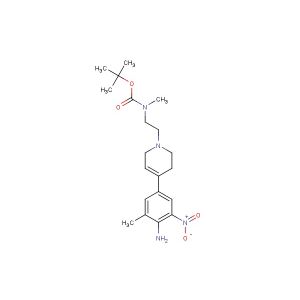 tert-butyl (2-(4-(4-amino-3-methyl-5-nitrophenyl)-5,6-dihydropyridin-1(2H)-yl)ethyl)(methyl)carbamate
