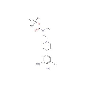 tert-butyl (2-(4-(3,4-diamino-5-methylphenyl)piperidin-1-yl)ethyl)(methyl)carbamate