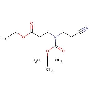 ethyl 3-(tert-butoxycarbonyl(2-cyanoethyl)amino)propanoate