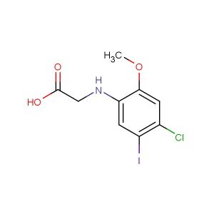 2-((4-chloro-5-iodo-2-methoxyphenyl)amino)acetic acid