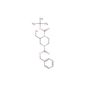 4-benzyl 1-tert-butyl 2-(hydroxymethyl)piperazine-1,4-dicarboxylate