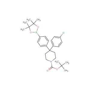 tert-butyl 4-(4-chlorophenyl)-4-(4-(4,4,5,5-tetramethyl-1,3,2-dioxaborolan-2-yl)phenyl)piperidine-1-carboxylate