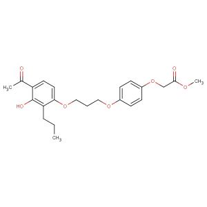 methyl 2-(4-(3-(4-acetyl-3-hydroxy-2-propylphenoxy)propoxy)phenoxy)acetate