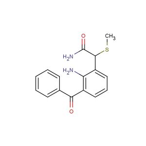 2-(2-amino-3-benzoylphenyl)-2-(methylthio)acetamide