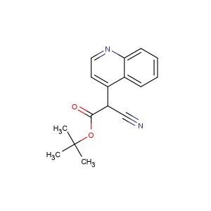 tert-butyl 2-cyano-2-(quinolin-4-yl)acetate