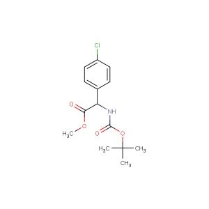 methyl 2-((tert-butoxycarbonyl)amino)-2-(4-chlorophenyl)acetate