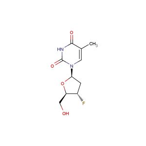 Alovudine (Synonyms: 3'-Fluoro-3'-deoxythymidine; 3  -Deoxy-3  -fluorothymidine; FLT)