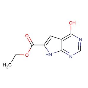 ethyl 4-hydroxy-7H-pyrrolo[2,3-d]pyrimidine-6-carboxylate
