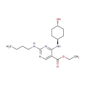 ethyl 2-(butylamino)-4-(((1r,4r)-4-hydroxycyclohexyl)amino)pyrimidine-5-carboxylate