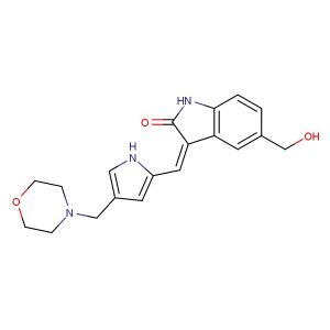 (Z)-5-(hydroxymethyl)-3-((4-(morpholinomethyl)-1H-pyrrol-2-yl)methylene)indolin-2-one