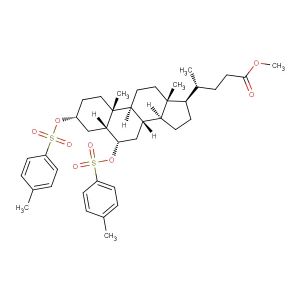 (R)-methyl 4-((3R,5R,6S,8S,9S,10R,13R,14S,17R)-10,13-dimethyl-3,6-bis(tosyloxy)hexadecahydro-1H-cyclopenta[a]phenanthren-17-yl)pentanoate