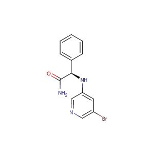 (R)-2-((5-bromopyridin-3-yl)amino)-2-phenylacetamide