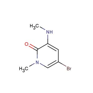 5-bromo-1-methyl-3-(methylamino)pyridin-2(1H)-one