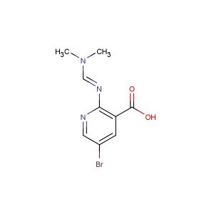(E)-5-bromo-2-(((dimethylamino)methylene)amino)nicotinic acid