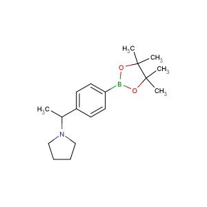 1-(1-(4-(4,4,5,5-tetramethyl-1,3,2-dioxaborolan-2-yl)phenyl)ethyl)pyrrolidine