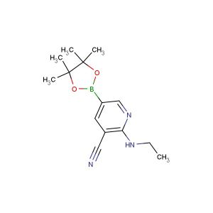 2-(ethylamino)-5-(4,4,5,5-tetramethyl-1,3,2-dioxaborolan-2-yl)nicotinonitrile