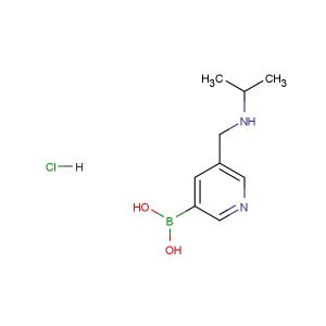 5-((isopropylamino)methyl)pyridin-3-ylboronic acid hydrochloride