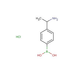 (4-(1-aminoethyl)phenyl)boronic acid hydrochloride