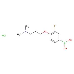 (4-(3-(dimethylamino)propoxy)-3-fluorophenyl)boronic acid hydrochloride