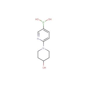 (6-(4-hydroxypiperidin-1-yl)pyridin-3-yl)boronic acid