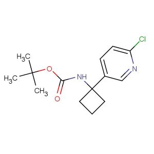 tert-butyl (1-(6-chloropyridin-3-yl)cyclobutyl)carbamate