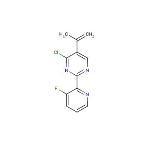 4-chloro-2-(5-chloro-2-fluorophenyl)-5-(prop-1-en-2-yl)pyridine