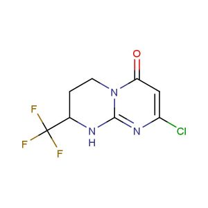 8-chloro-2-(trifluoromethyl)-3,4-dihydro-1H-pyrimido[1,2-a]pyrimidin-6(2H)-one