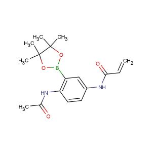 N-(4-acetamido-3-(4,4,5,5-tetramethyl-1,3,2-dioxaborolan-2-yl)phenyl)acrylamide