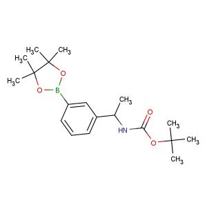 tert-butyl (1-(3-(4,4,5,5-tetramethyl-1,3,2-dioxaborolan-2-yl)phenyl)ethyl)carbamate